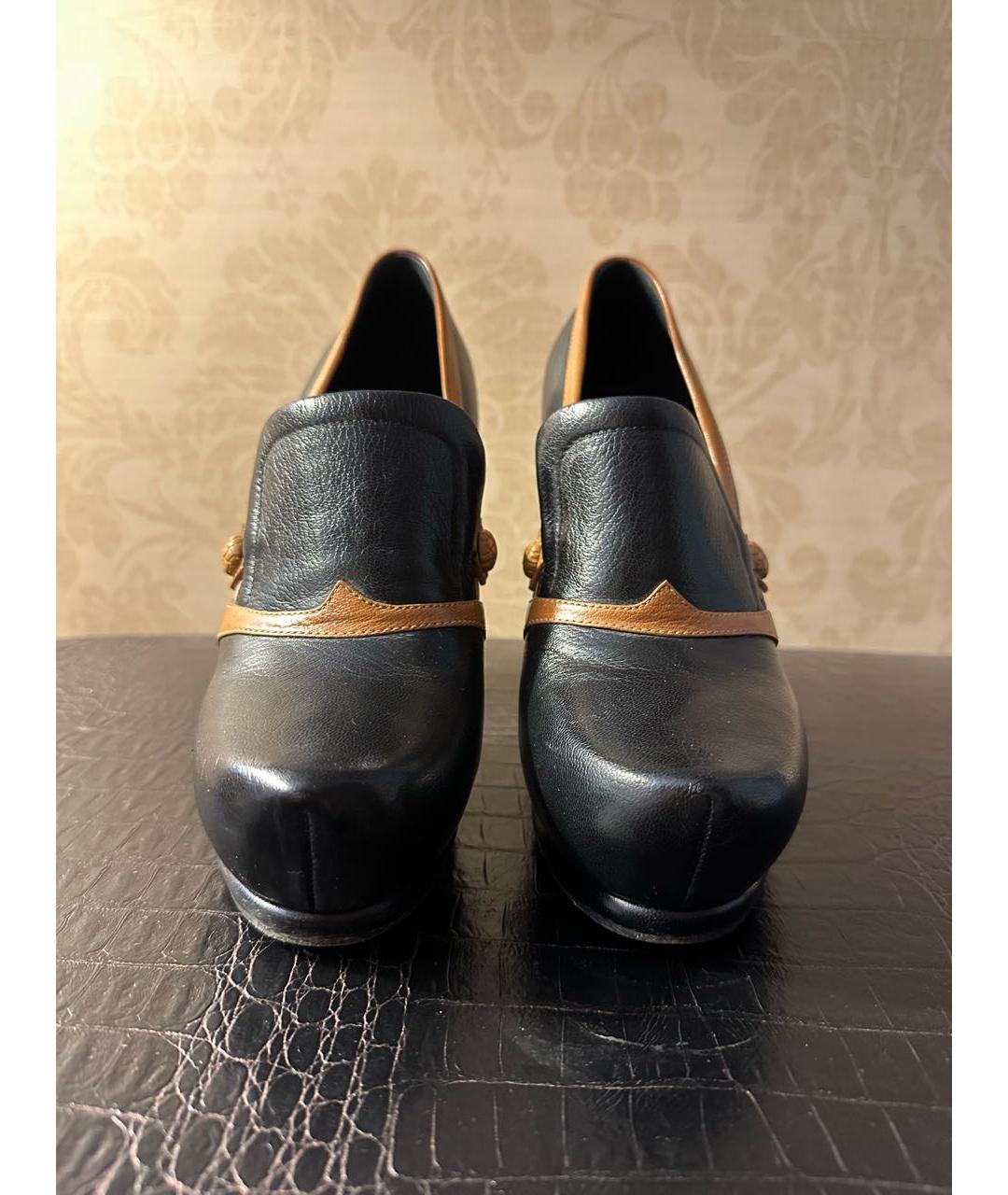 BOTTEGA VENETA Черные кожаные ботильоны, фото 2