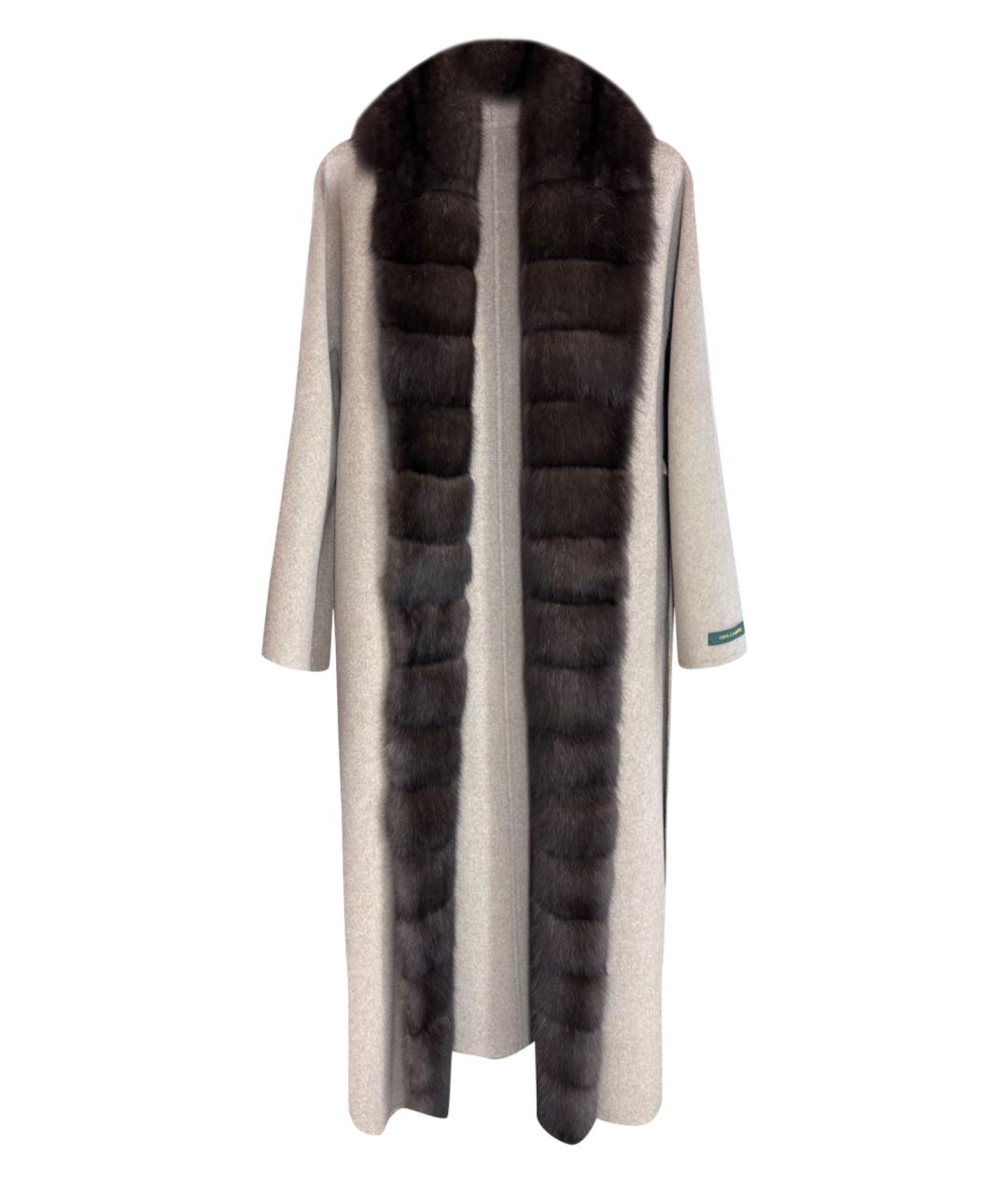 NELLO SANTI Бежевое кашемировое пальто, фото 1