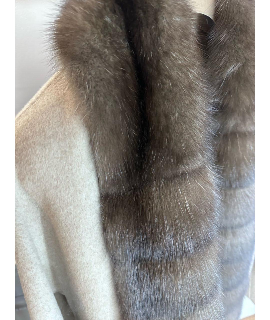 NELLO SANTI Бежевое кашемировое пальто, фото 5