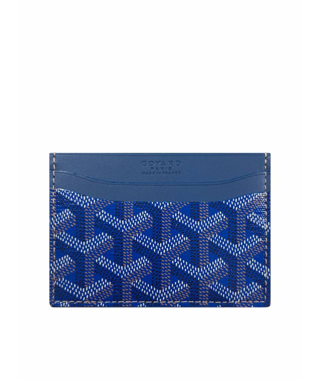GOYARD Синий кожаный кардхолдер, фото 1