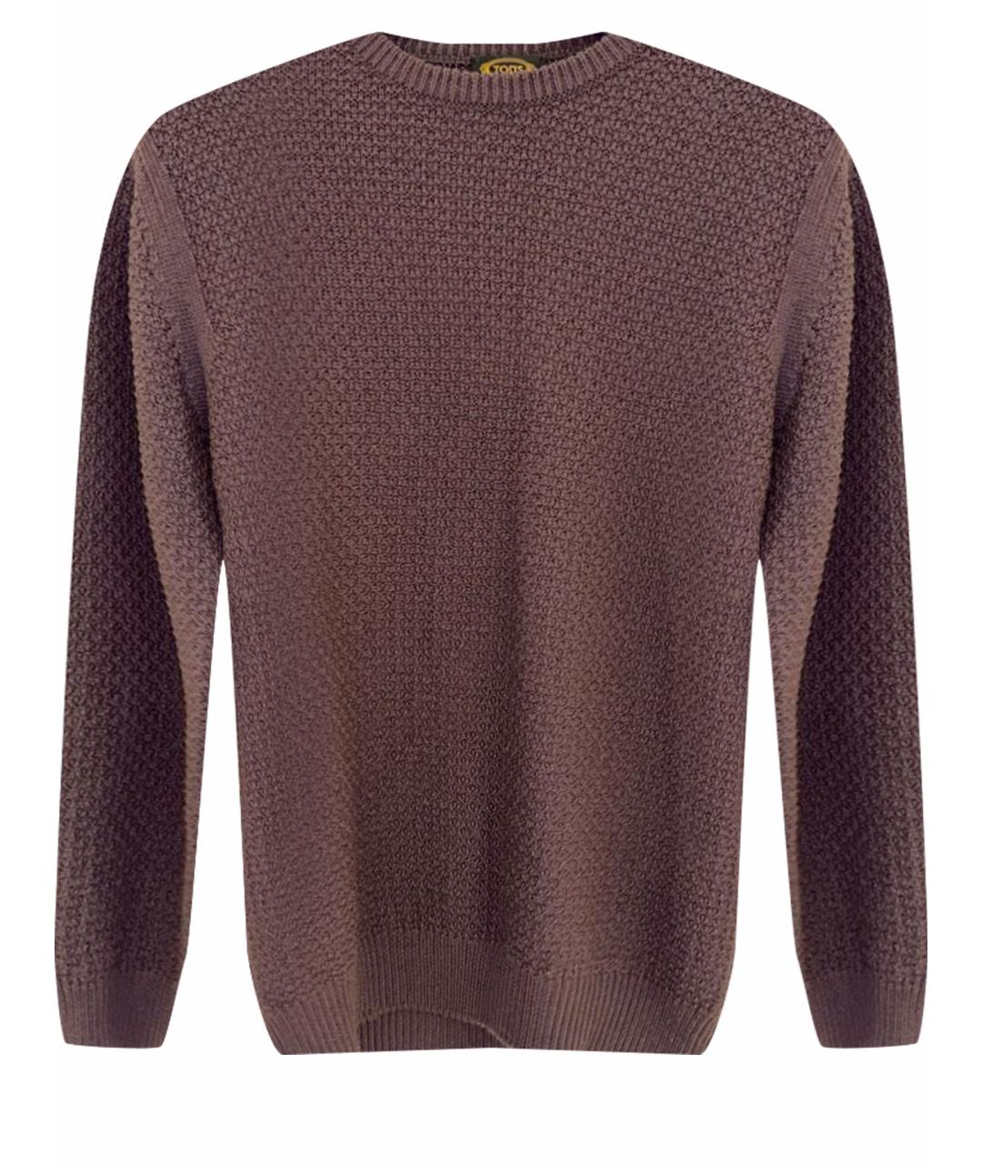 TOD'S Фиолетовый шерстяной джемпер / свитер, фото 1