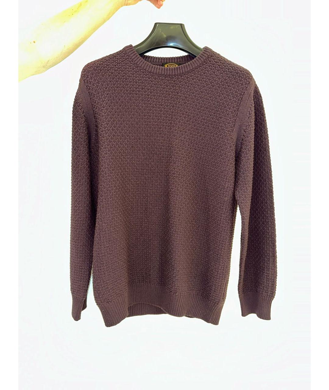 TOD'S Фиолетовый шерстяной джемпер / свитер, фото 3