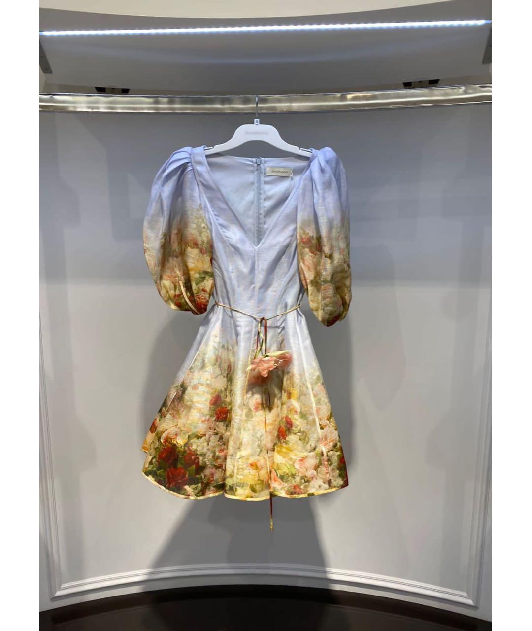 ZIMMERMANN Голубое повседневное платье, фото 3