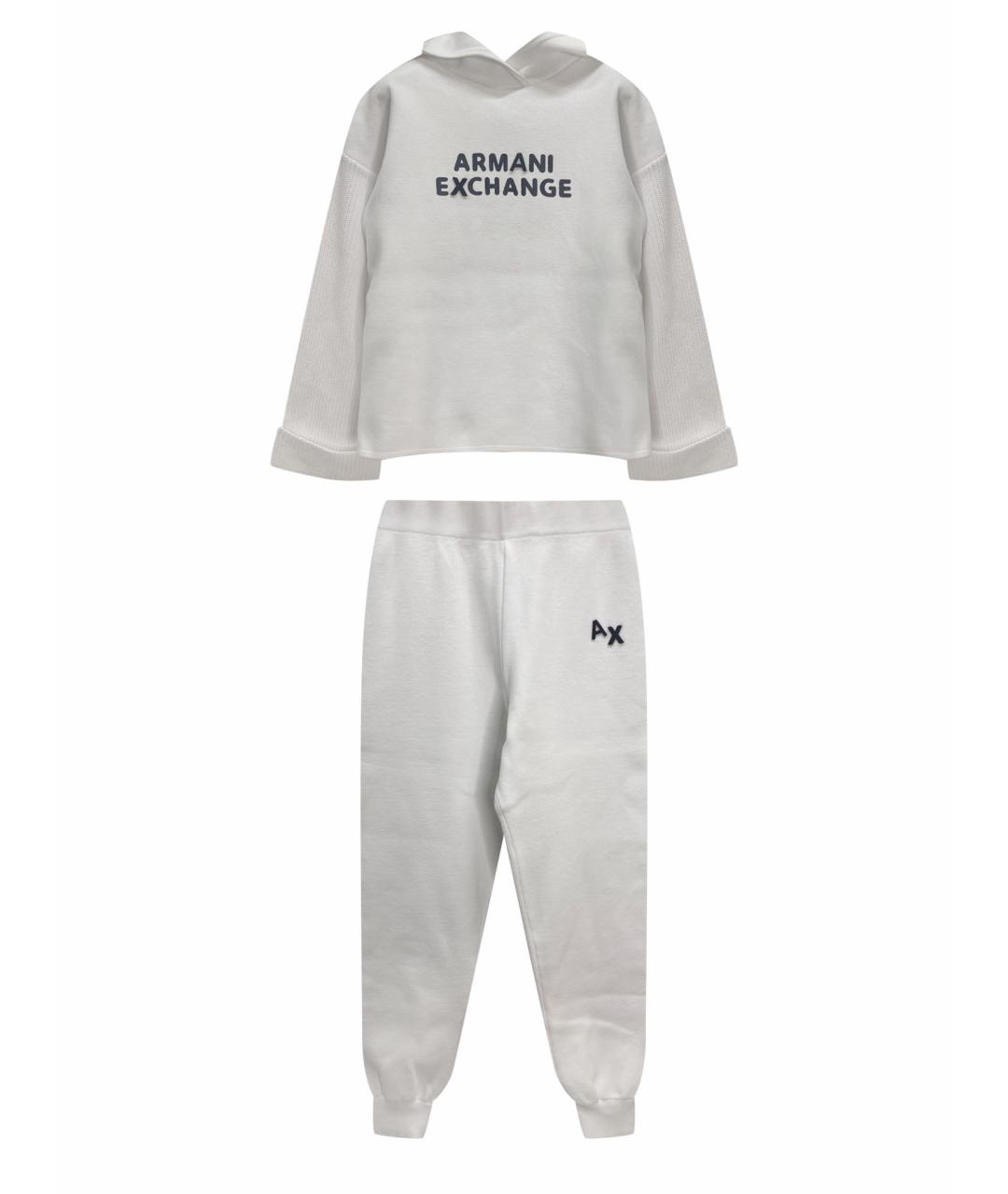 ARMANI EXCHANGE Белый хлопковый костюм с брюками, фото 1