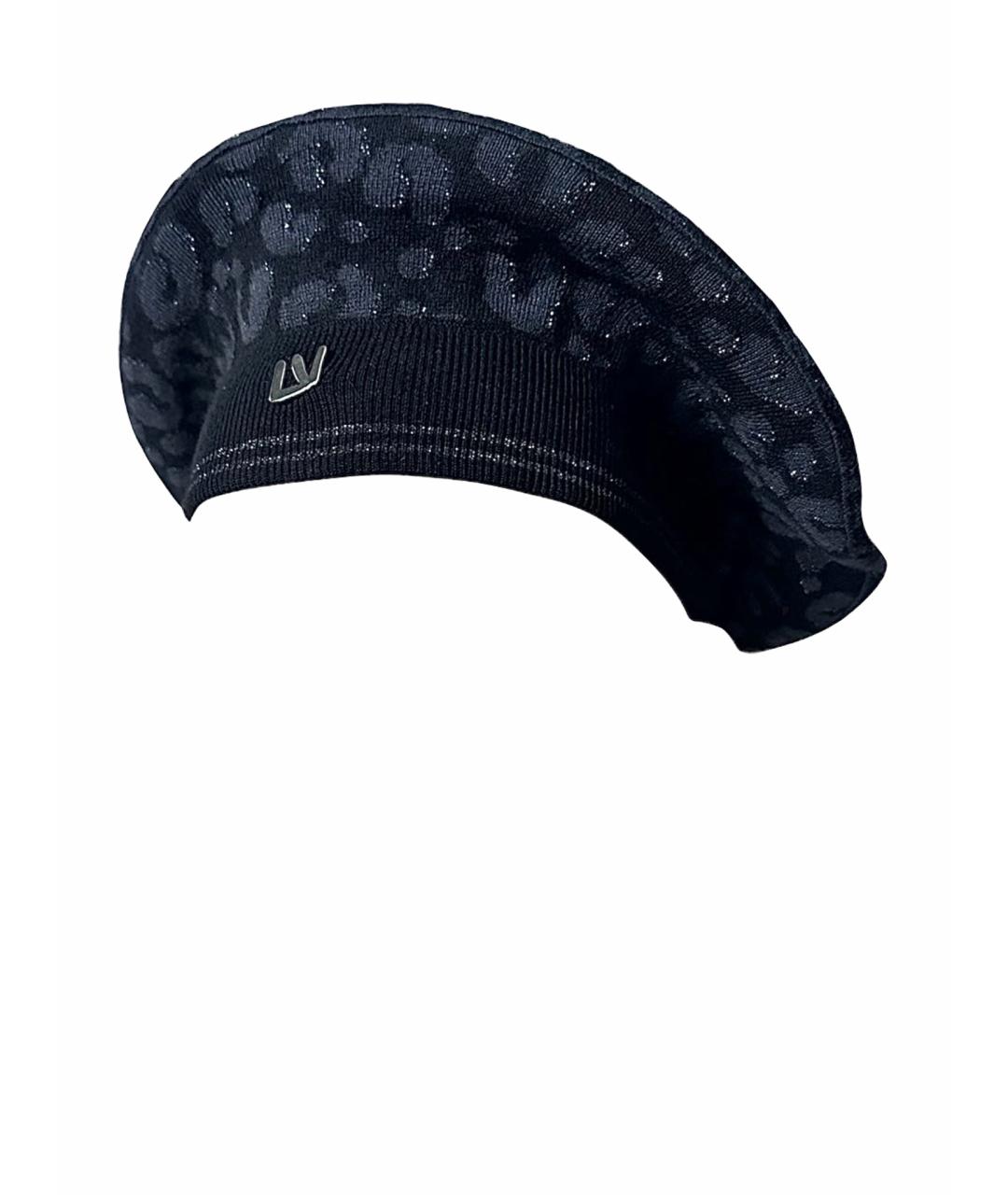 LOUIS VUITTON PRE-OWNED Темно-синяя кашемировая шапка, фото 1