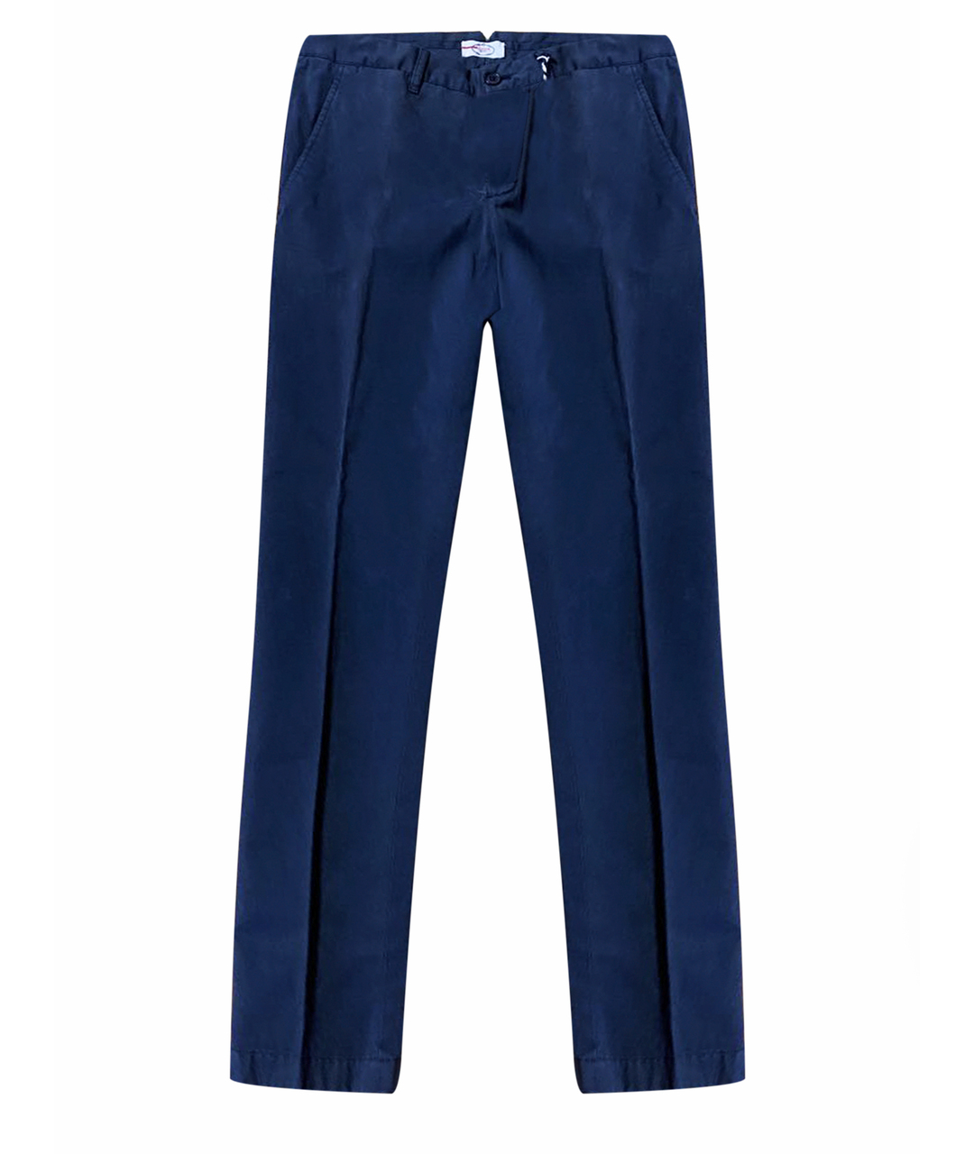 PRADA Темно-синие хлопковые прямые брюки, фото 1