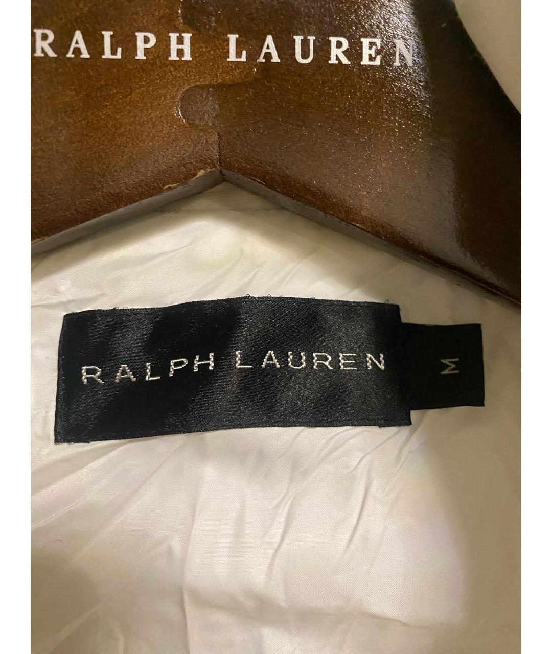 RALPH LAUREN Белый хлопковый жилет, фото 7