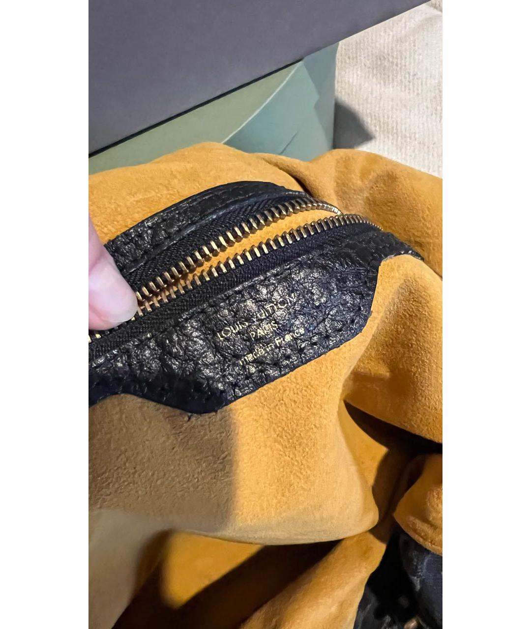 LOUIS VUITTON Черная деним сумка тоут, фото 6