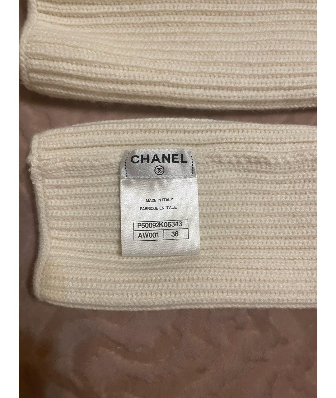 CHANEL PRE-OWNED Кашемировые митенки, фото 3