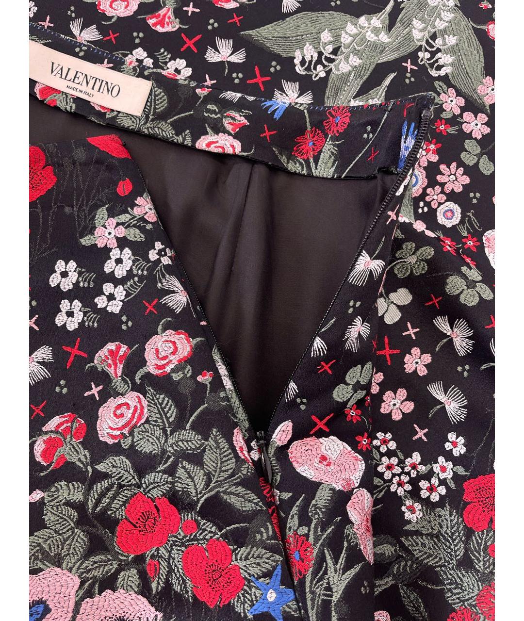 VALENTINO Мульти хлопковая юбка макси, фото 4