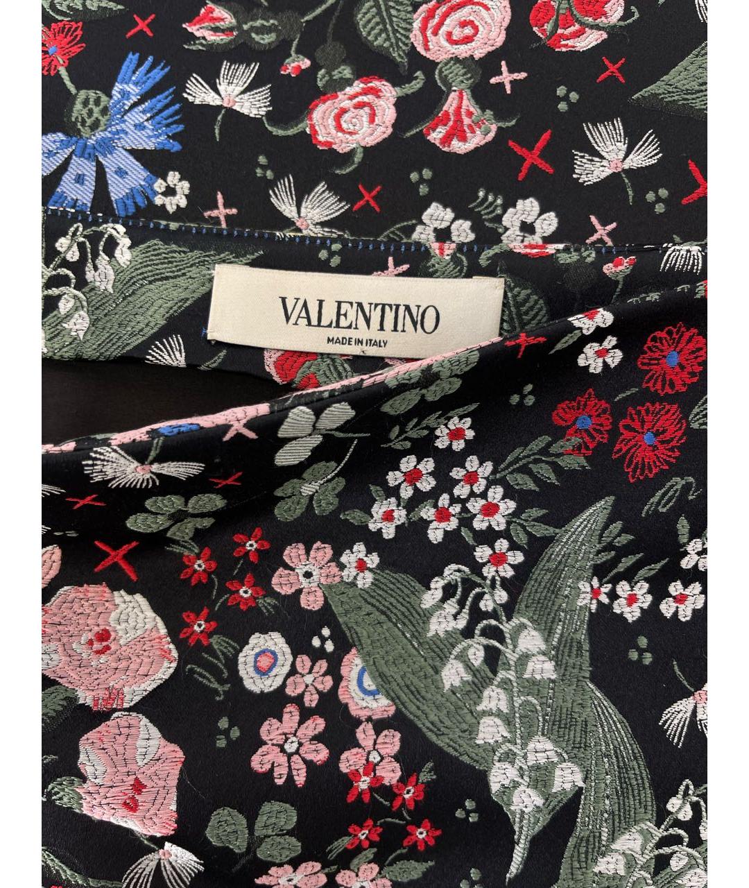 VALENTINO Мульти хлопковая юбка макси, фото 3