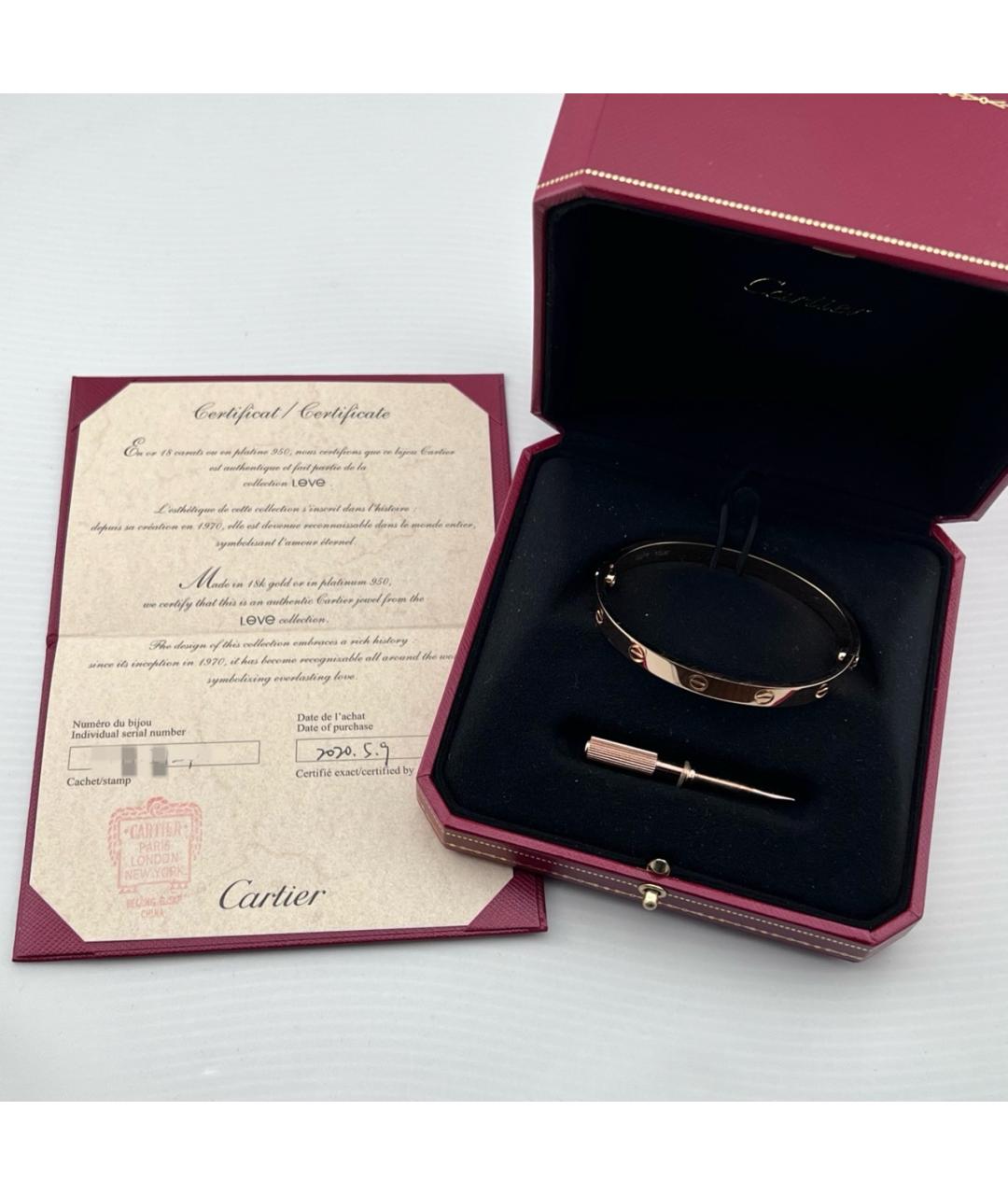 CARTIER Золотой браслет из розового золота, фото 2