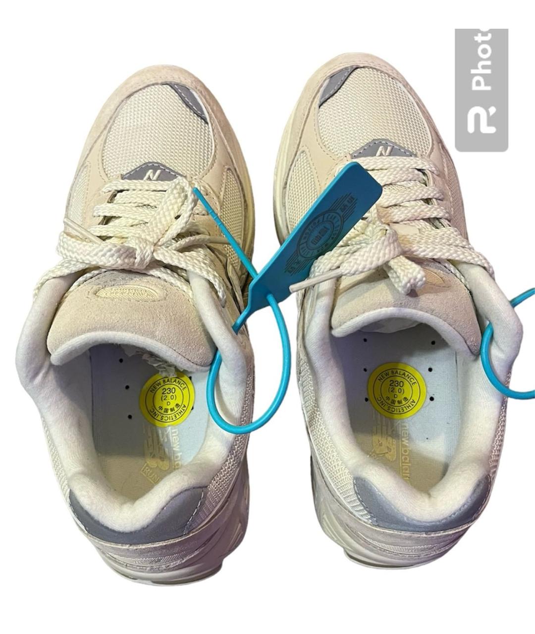 NEW BALANCE Бежевые замшевые кроссовки, фото 3