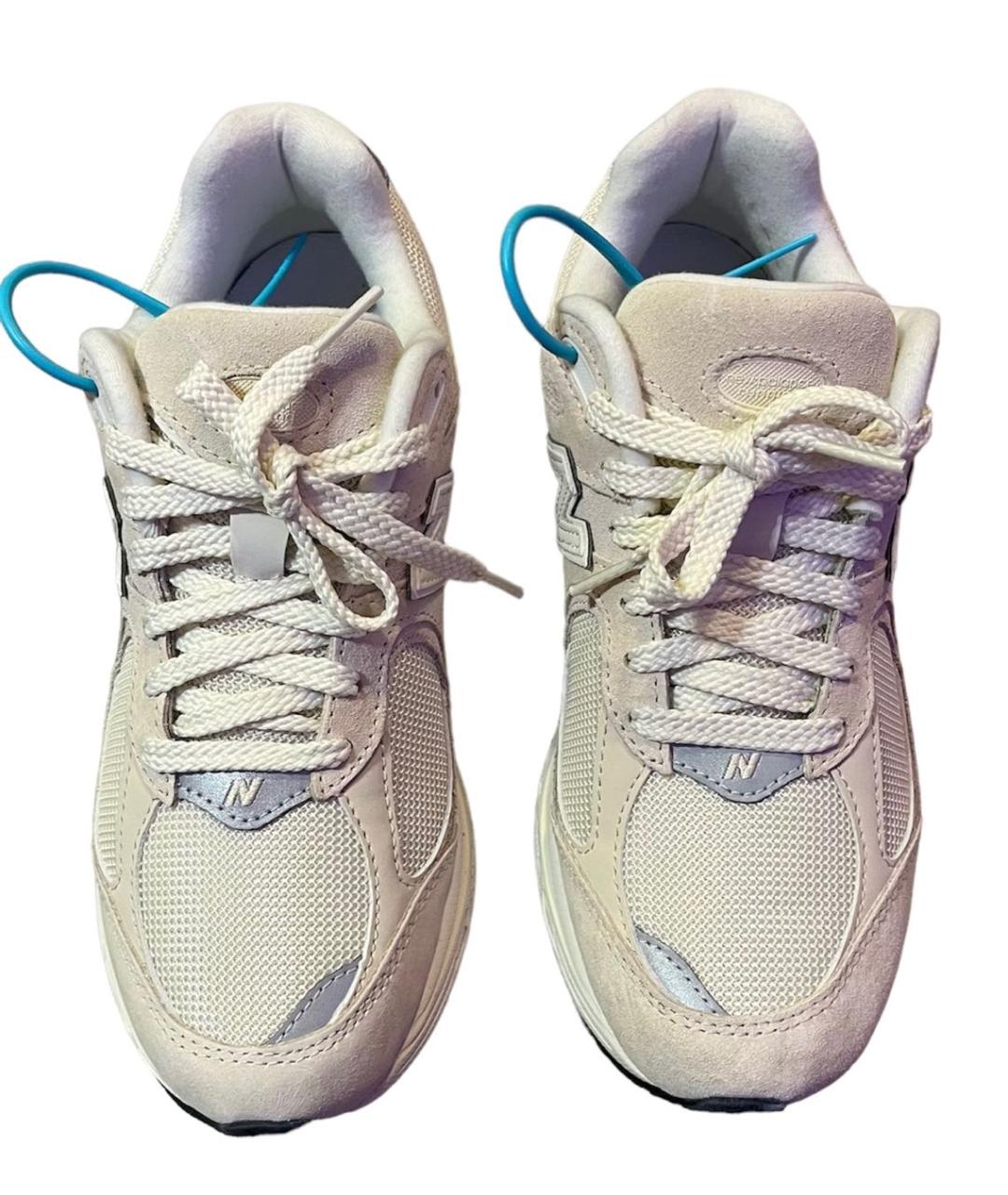 NEW BALANCE Бежевые замшевые кроссовки, фото 2