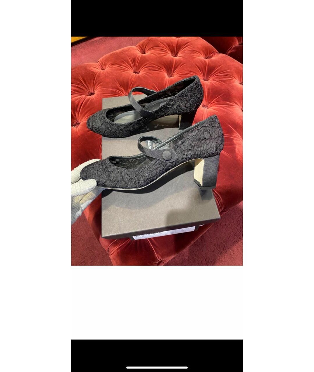 DOLCE&GABBANA Черные текстильные туфли, фото 5