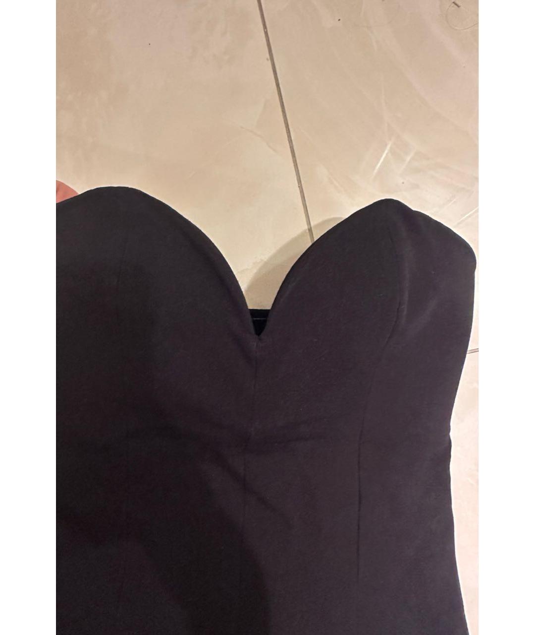 WOLFORD Черный хлопко-эластановый комбинезон, фото 4