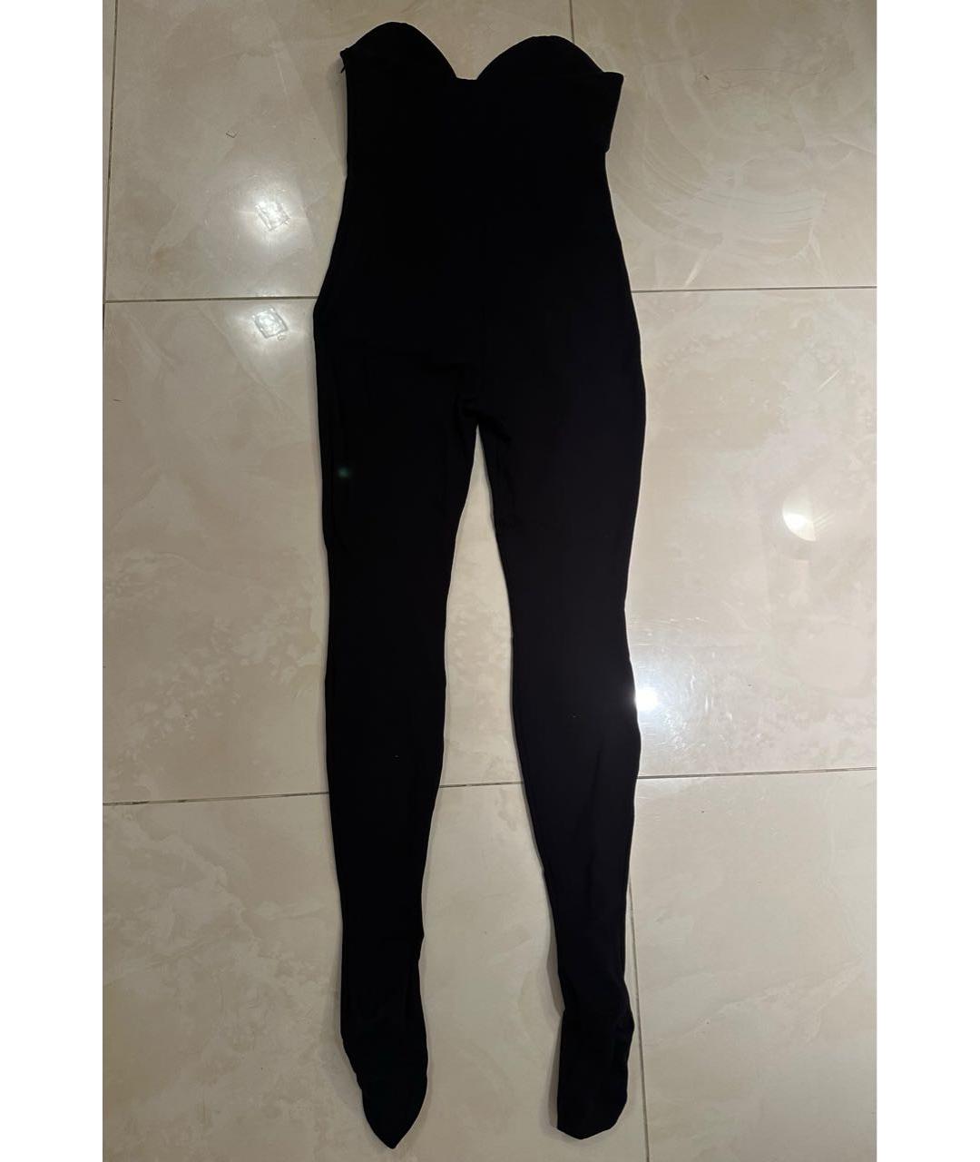 WOLFORD Черный хлопко-эластановый комбинезон, фото 2