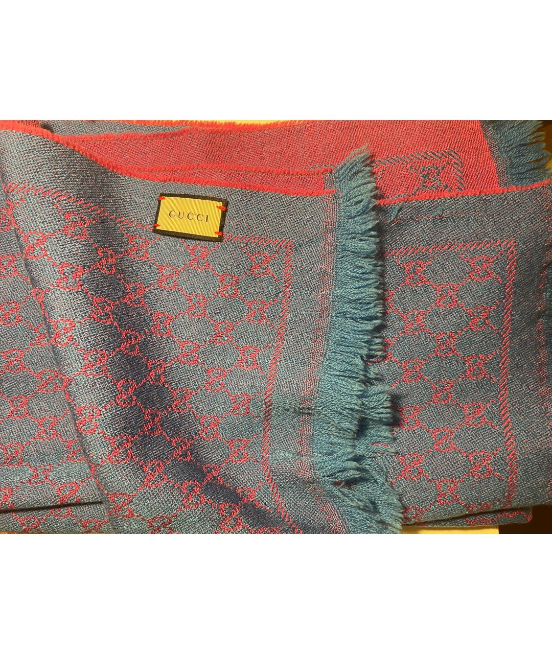 GUCCI Шерстяной шарф, фото 4