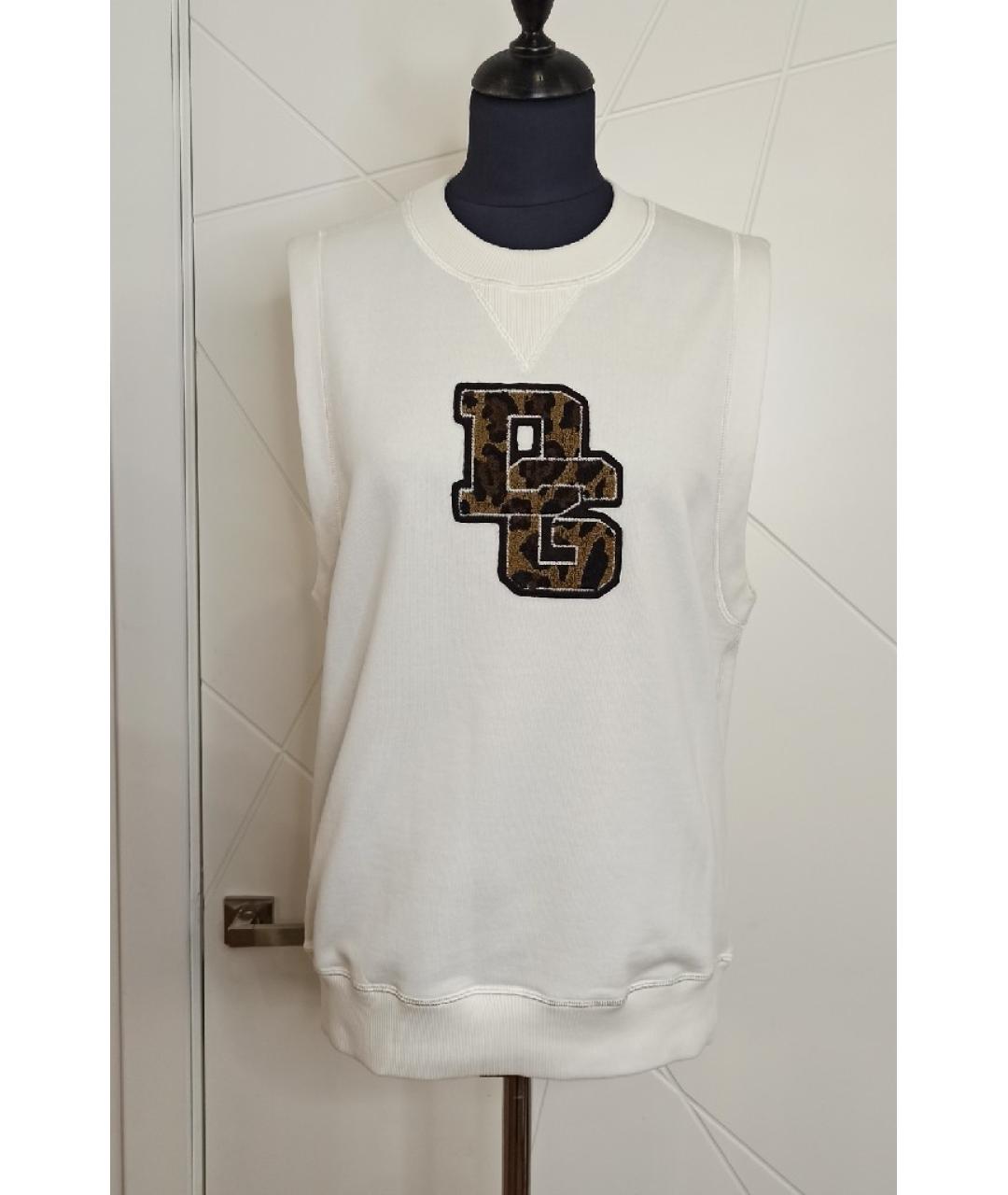 DOLCE&GABBANA Белая хлопковая майка, фото 5