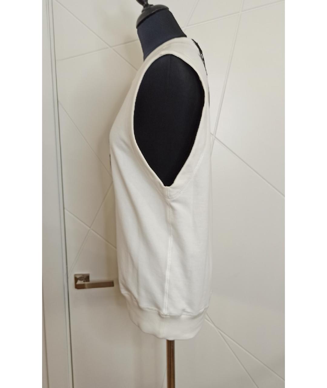 DOLCE&GABBANA Белая хлопковая майка, фото 3