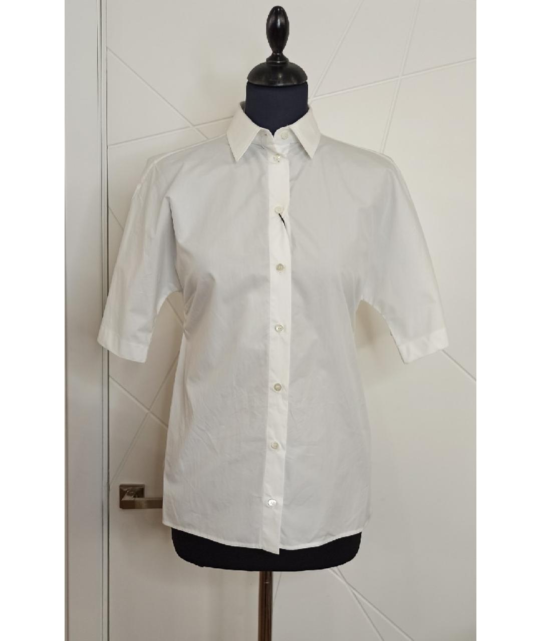 DOLCE&GABBANA Белая хлопковая рубашка, фото 4