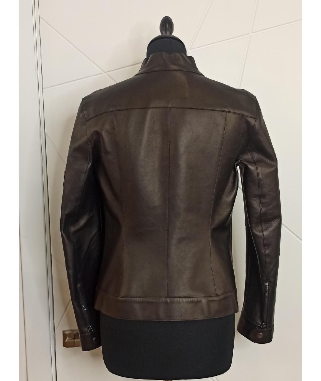 DOLCE&GABBANA Черная кожаная куртка, фото 3