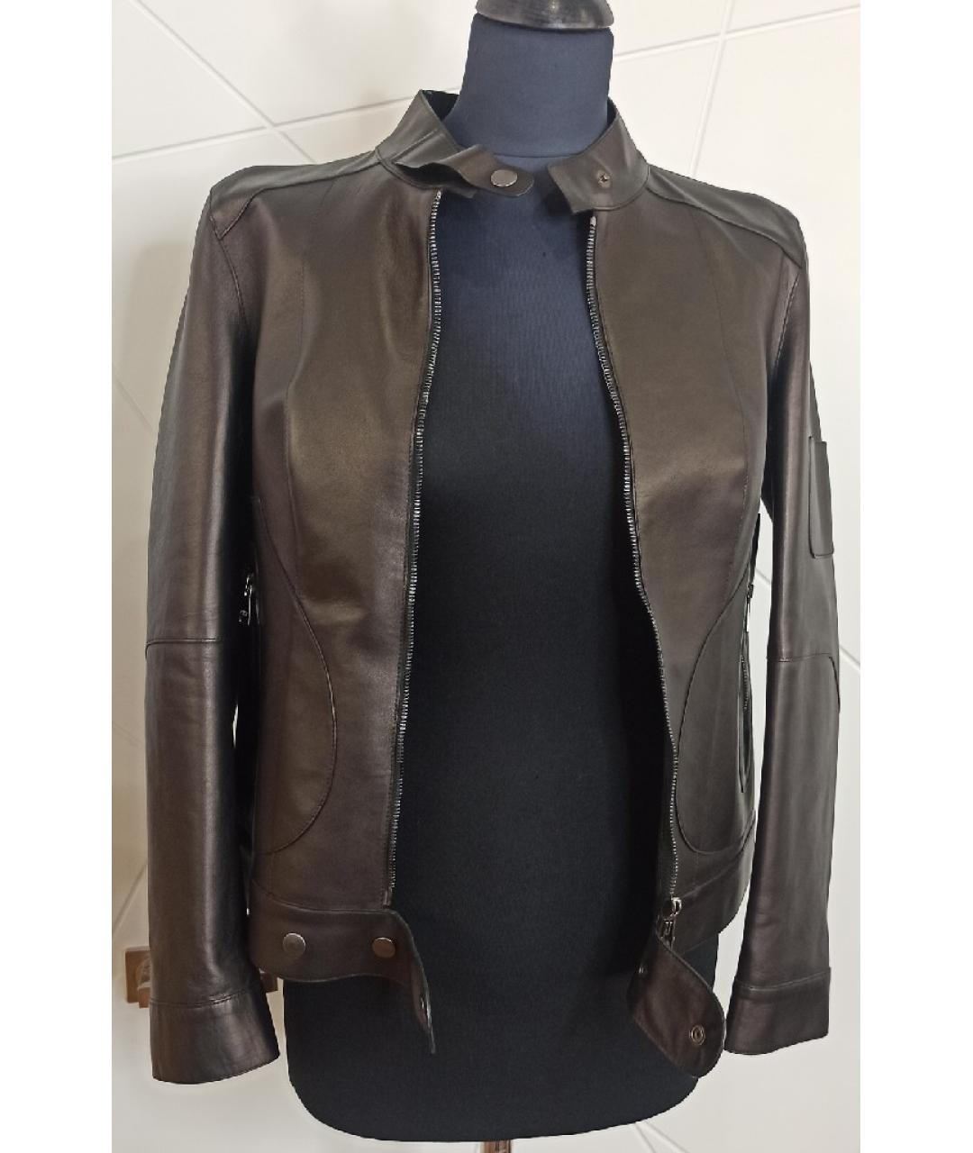 DOLCE&GABBANA Черная кожаная куртка, фото 4