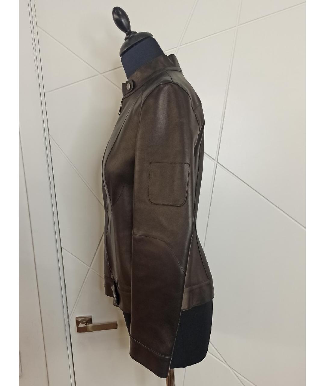 DOLCE&GABBANA Черная кожаная куртка, фото 2