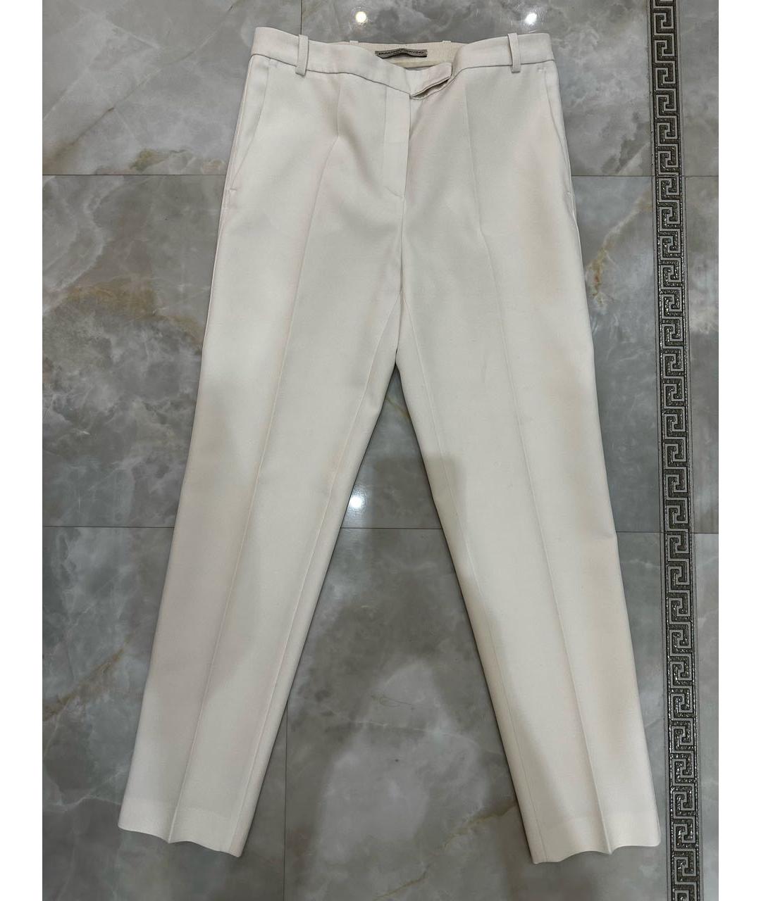 ERMANNO SCERVINO Белые прямые брюки, фото 8