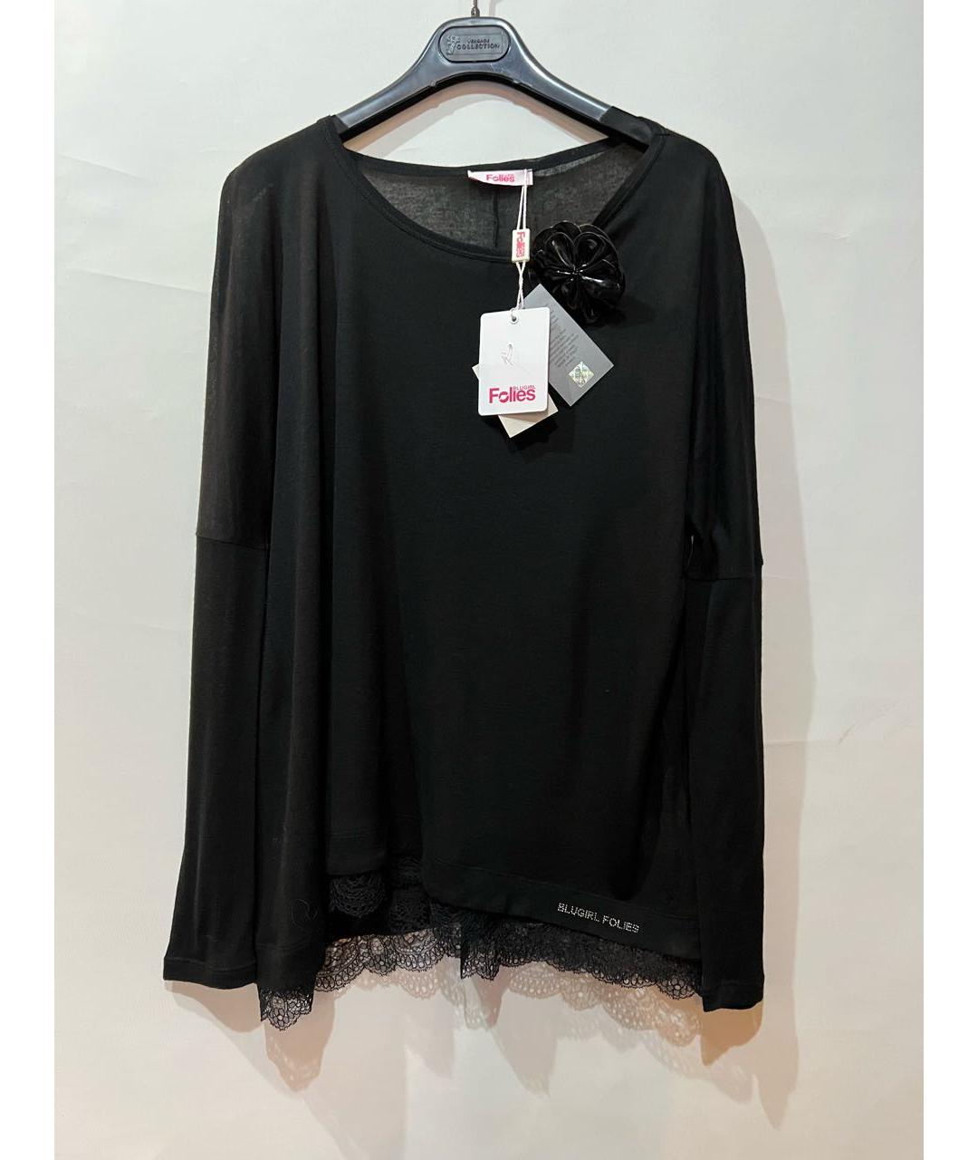 BLUGIRL Черный вискозный джемпер / свитер, фото 3