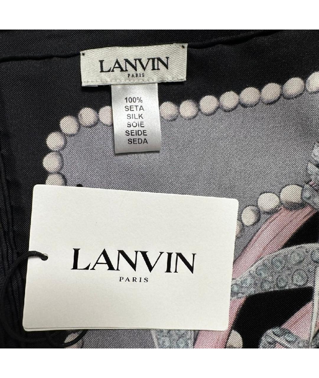 LANVIN Мульти шелковый платок, фото 4