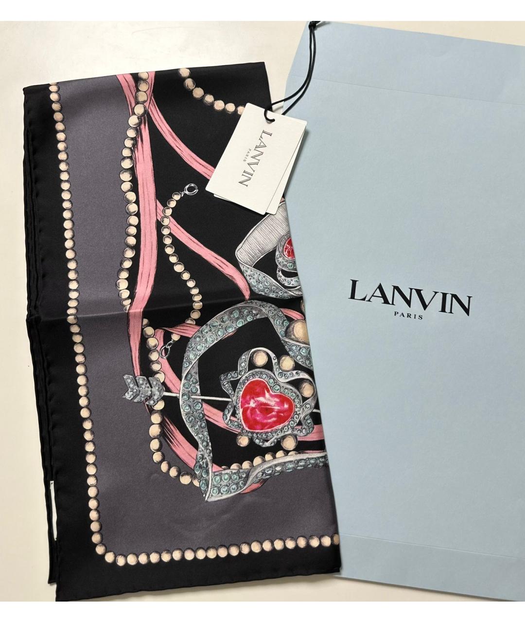 LANVIN Мульти шелковый платок, фото 9