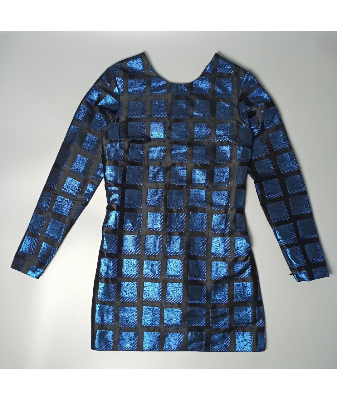 KENZO Темно-синее полиэстеровое коктейльное платье, фото 5
