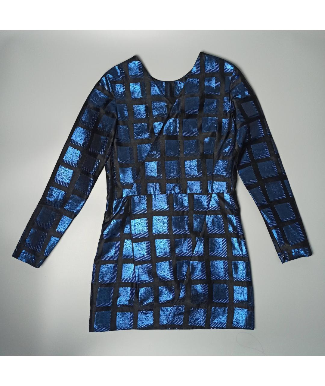 KENZO Темно-синее полиэстеровое коктейльное платье, фото 8