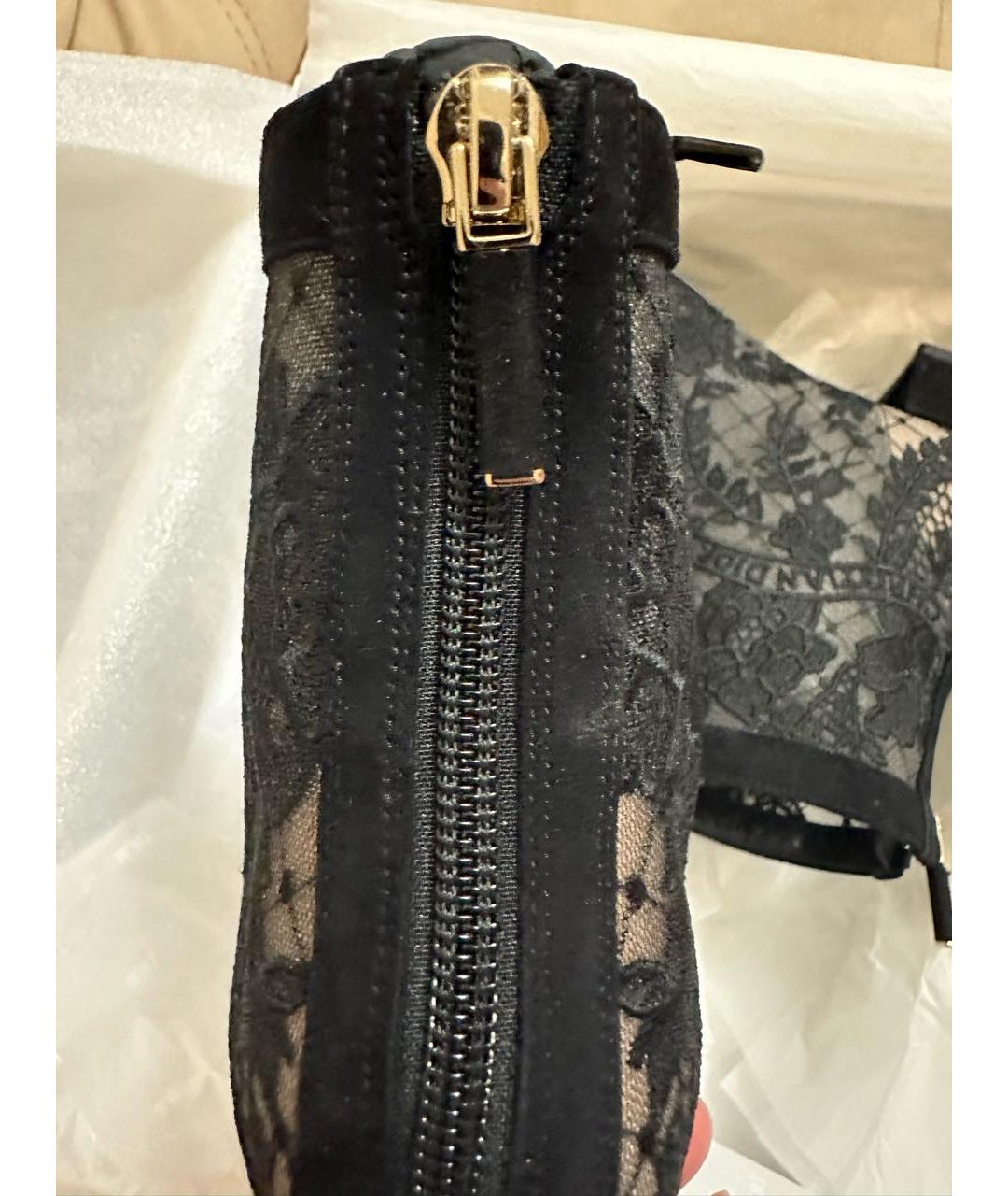 CHRISTIAN DIOR Черные текстильные ботинки, фото 8