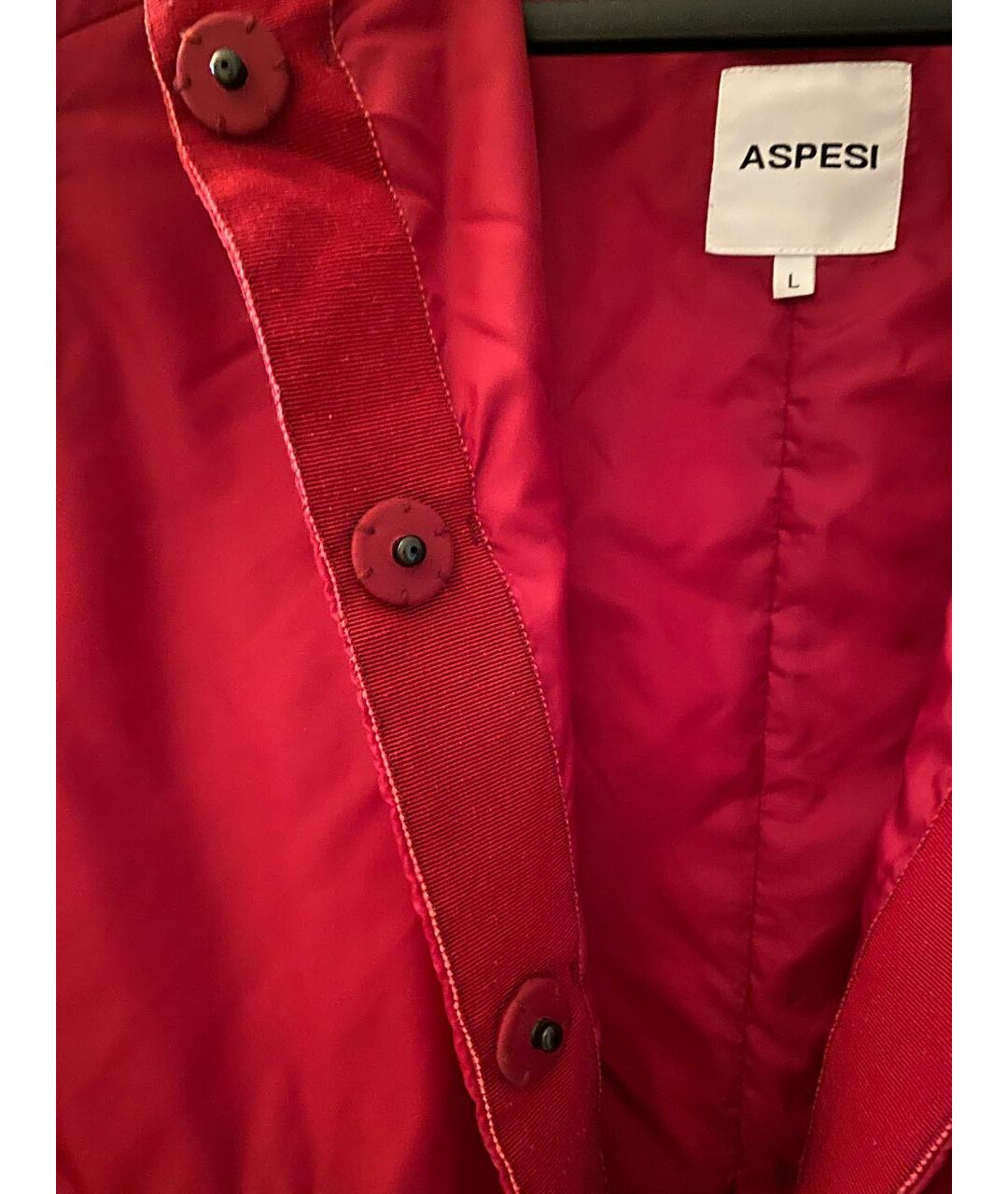 ASPESI Бордовая полиамидовая куртка, фото 5