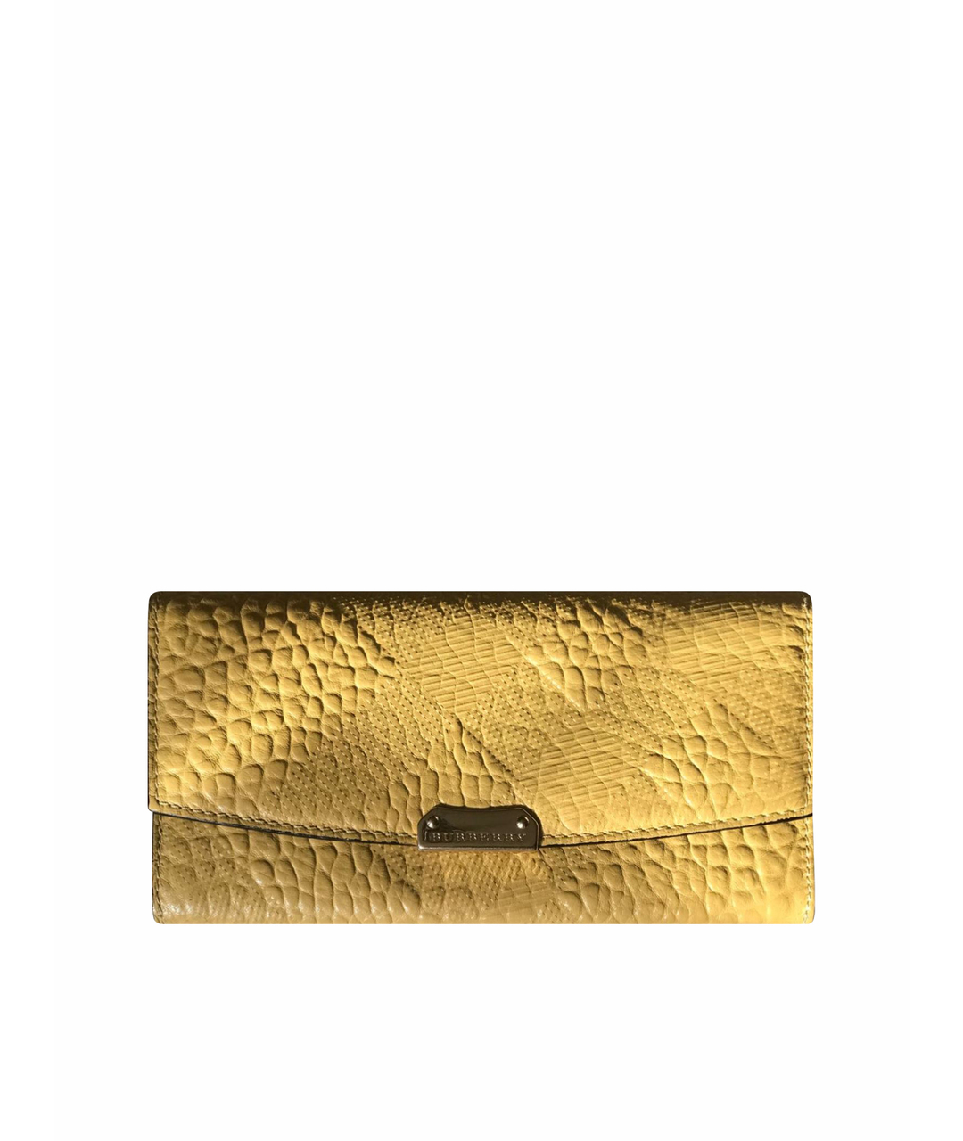 BURBERRY Желтый кожаный кошелек, фото 1