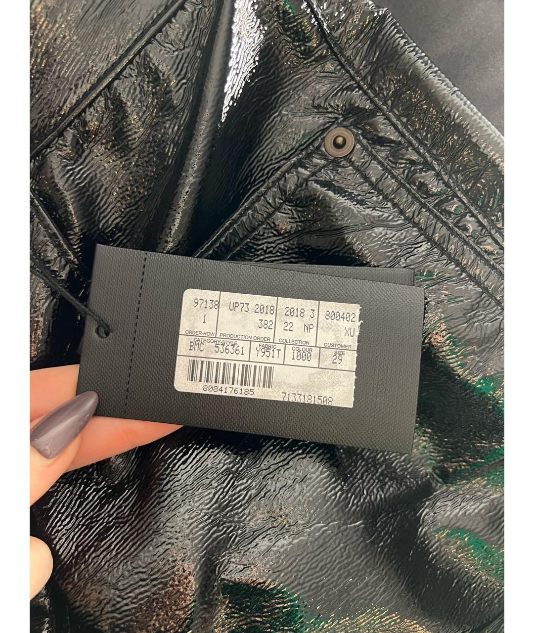 SAINT LAURENT Черные брюки узкие, фото 5