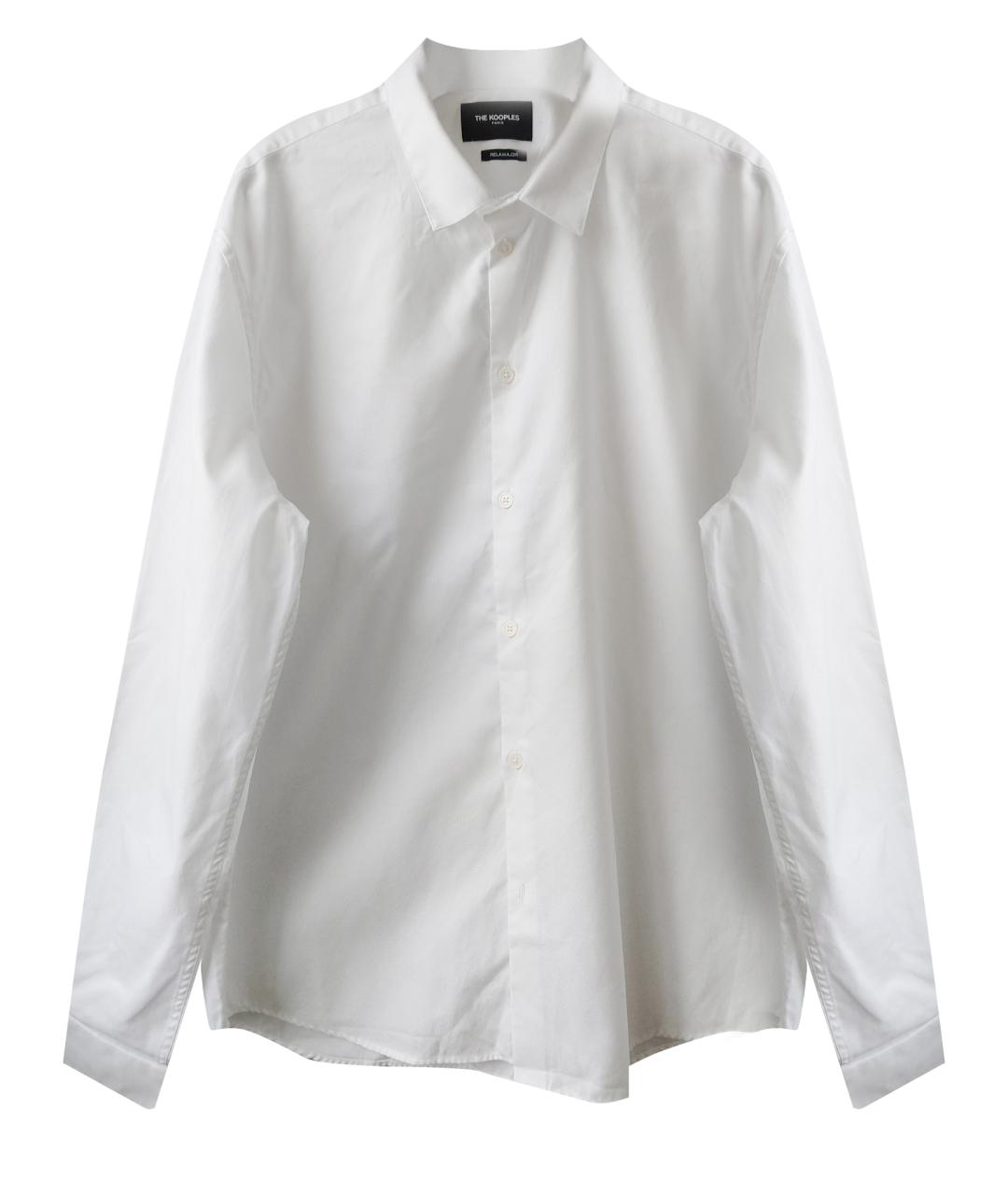 THE KOOPLES Белая хлопковая классическая рубашка, фото 1