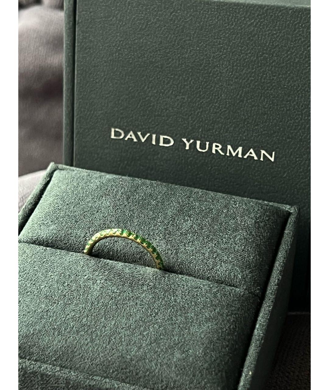 David Yurman Зеленые кольцо из желтого золота, фото 8