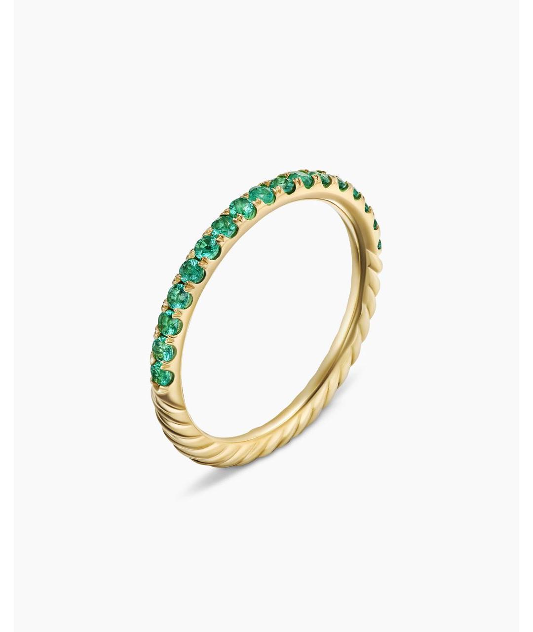 David Yurman Зеленые кольцо из желтого золота, фото 2