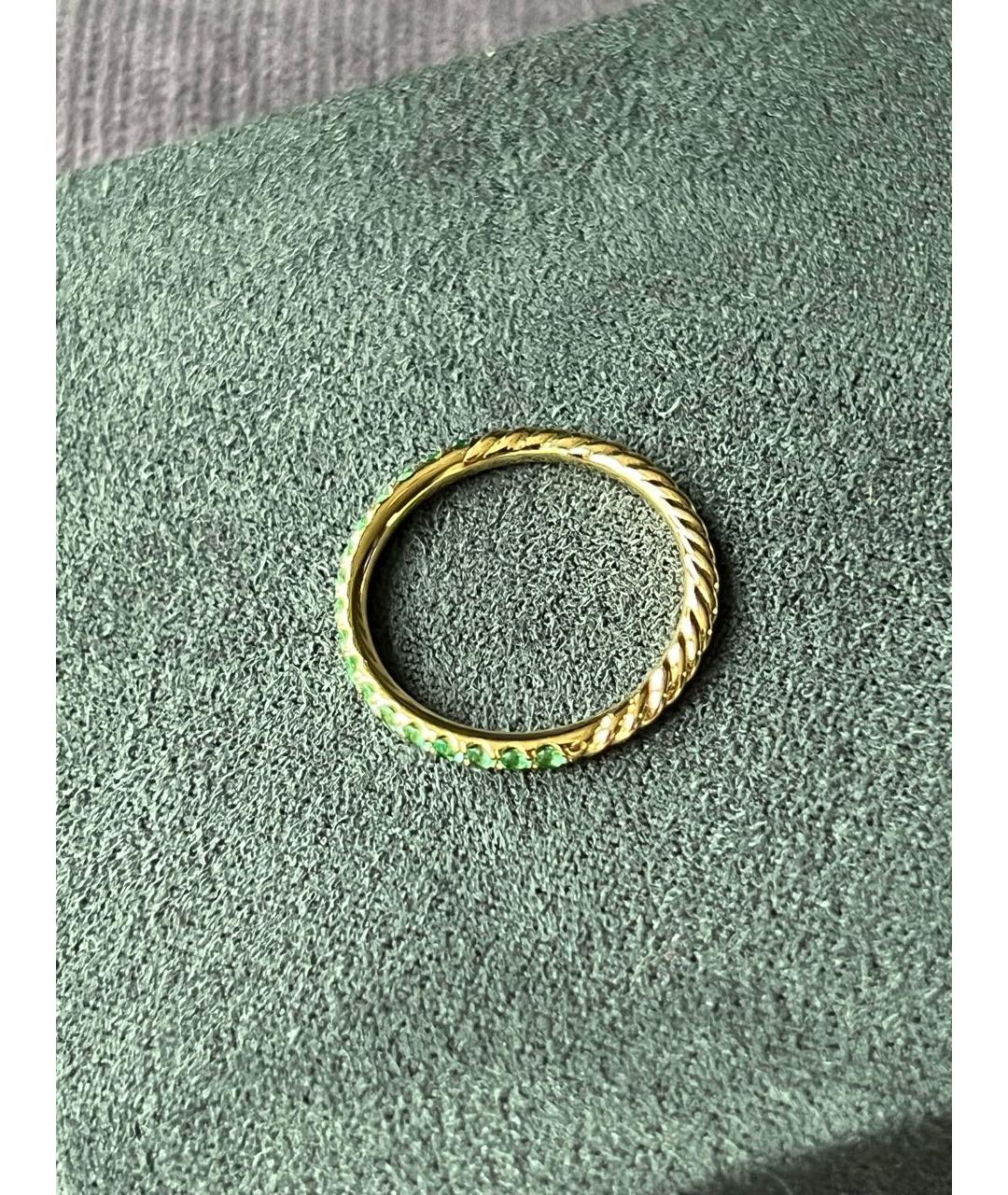 David Yurman Зеленые кольцо из желтого золота, фото 5