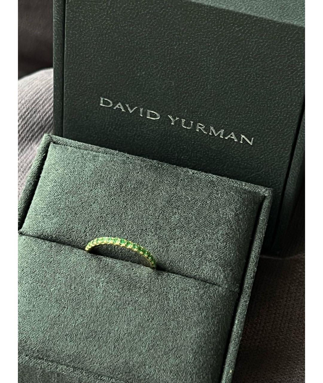 David Yurman Зеленые кольцо из желтого золота, фото 3