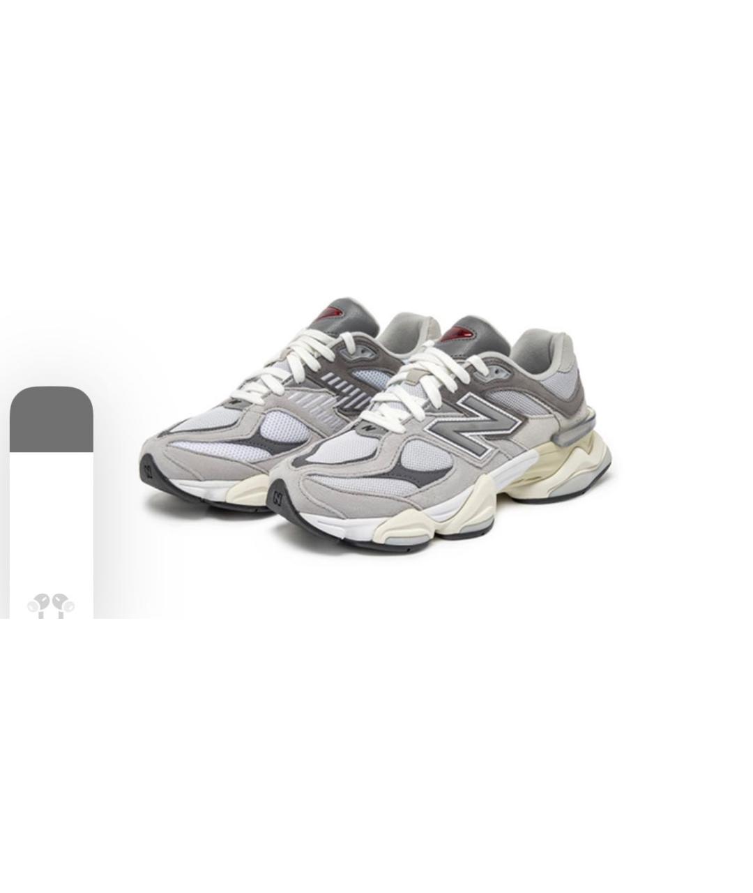 NEW BALANCE Серые низкие кроссовки / кеды, фото 2