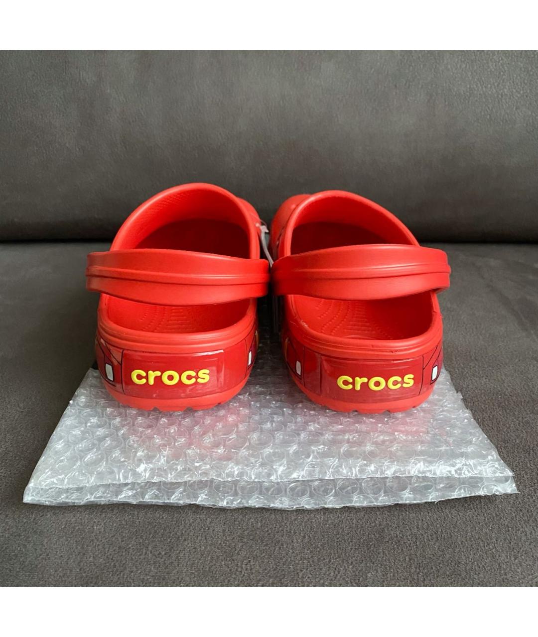 CROCS Красные резиновые сабо, фото 3