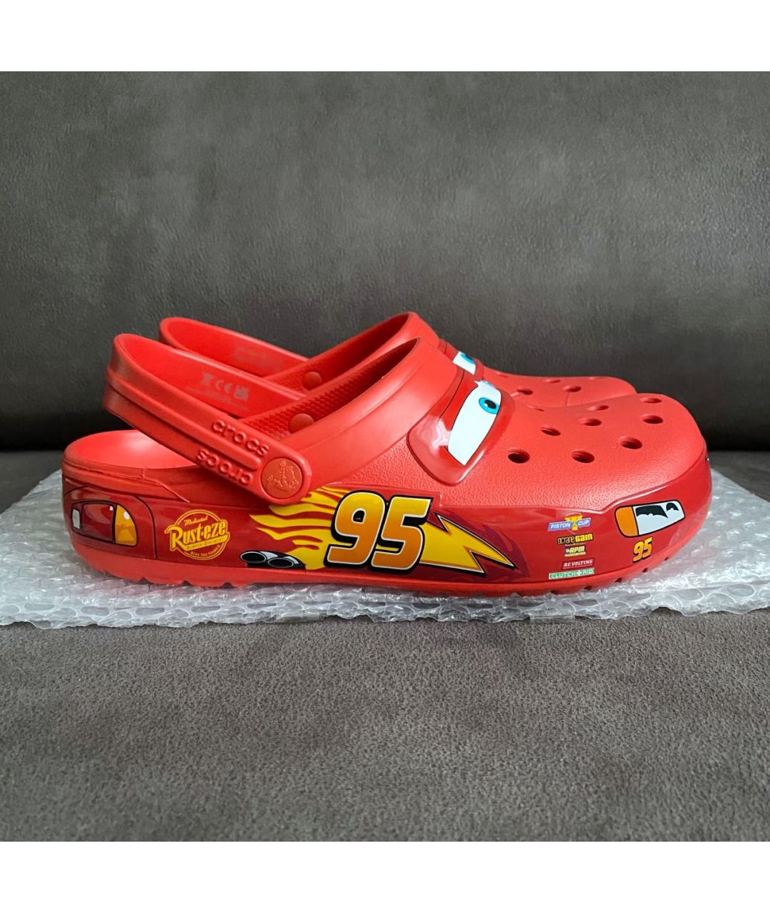 CROCS Красные резиновые сабо, фото 4