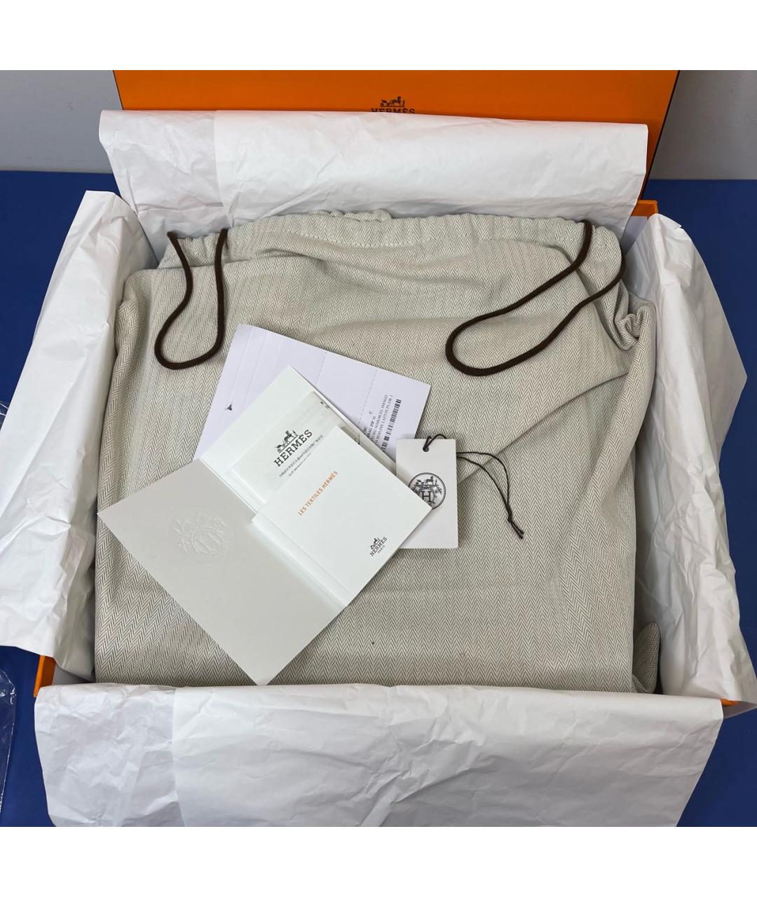 HERMES Черная кожаная сумка тоут, фото 7