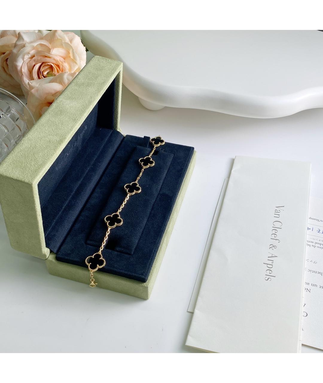 VAN CLEEF & ARPELS Черный браслет из розового золота, фото 4
