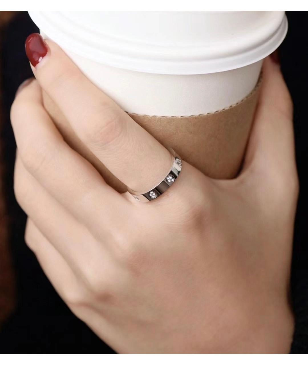 CARTIER Серебряное кольцо из белого золота, фото 5