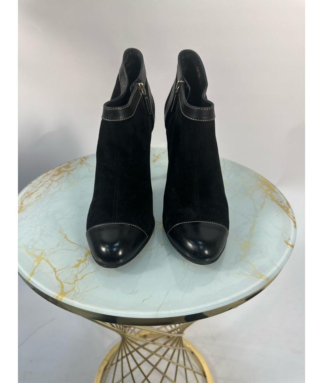 GUCCI Черные замшевые ботильоны, фото 2